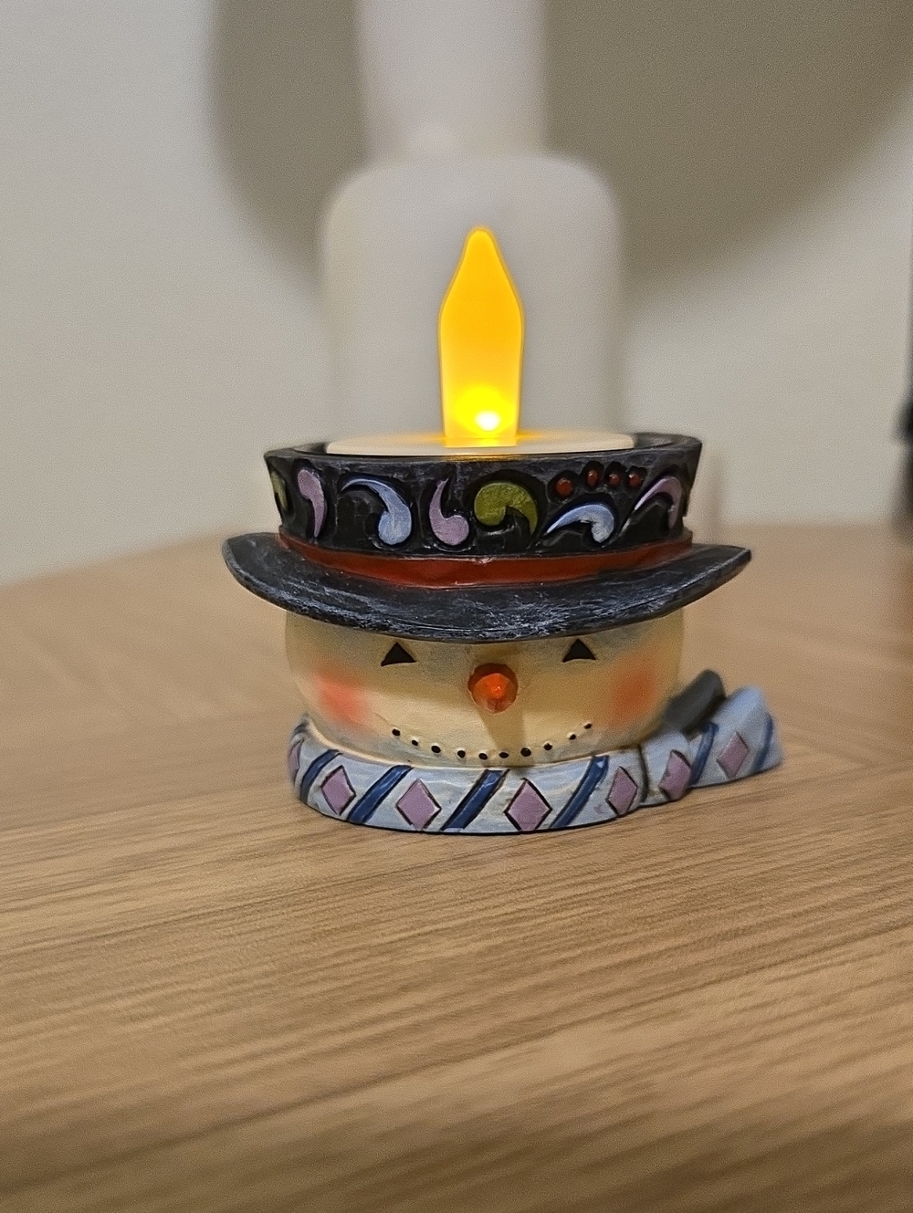 Jim Shore Snowman Votive Holder - Picture 4 of 4